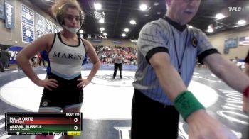 115 lbs Quarterfinal - Malia Ortiz, Santa Ynez vs Abigail Russell, San Luis Obispo