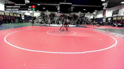 150 lbs Cons. Round 3 - James Alfaro, Murrieta Valley vs Josiah Castillo, Santa Fe