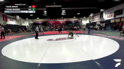 150 lbs Quarterfinal - Josiah Moreira, Brea Olinda vs Gavin Meraw, Aliso Niguel