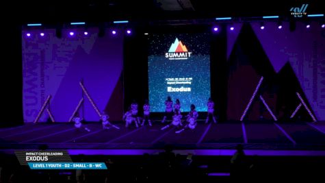 Impact Cheerleading - Exodus [2025 L1 Youth - D2 - Small - B - WC Day 1] 2025 The Youth Summit