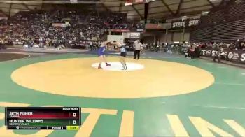 4 lbs Champ. Round 1 - Hunter Williams, Central Valley vs Seth Fisher, Tahoma