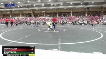 76 lbs Quarterfinal - Hudson Haney, WTC vs Emmett Davis, Bobcat