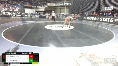 2A 132 lbs Cons. Round 2 - Taylor Brock, Lakewood vs Francisco Contreras, Cedarcrest