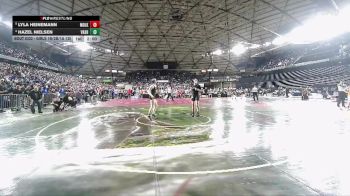 Girls 1B/2B/1A 130 Quarterfinal - Lyla Heinemann, Medical Lake (Girls) vs Hazel Nielsen, Vashon Island (Girls)