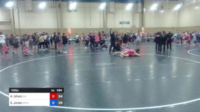 145 lbs Final - Hailey Isham, Die Hard Wrestling vs Sariana Jones, Ward Girls Wrestling