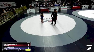 113-128 lbs Round 2 - Tehani Alvarado, California vs Zarina Kaiser, Manteca Cobras Wrestling Club