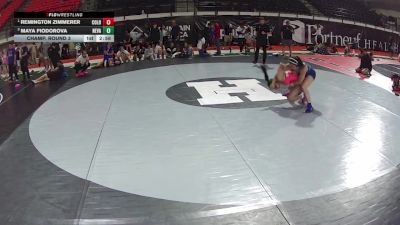 120 lbs 1st Place Match - Remington Zimmerer, Colorado vs Maya Fiodorova, Nevada