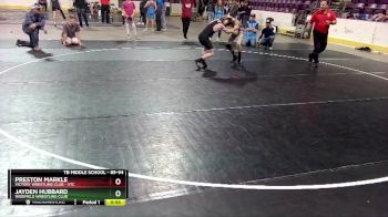 89-94 lbs Round 2 - Preston Markle, Victory Wrestling Club - VTC vs Jayden Hubbard, Widefield Wrestling Club