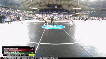 82 lbs Champ. Round 2 - Ricky Almaguer, Victory Wrestling-Central WA vs Roman Banashak, Snoqualmie Valley Wrestling Club