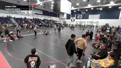 130 lbs Round 3 - Ilianna Cosic, Petersons Grapplers vs Charlotte Garcia, Team Credo