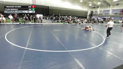 106 lbs Cons. Quarters - Benjamin Schmid, Jack Pine Savage Wrestling vs Tyler Gerhold, DC Elite Wrestling