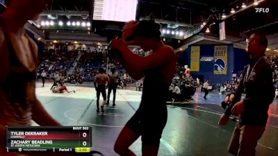 132 lbs Champ. Round 1 - Zachary Beadling, St Joseph Metuchen vs Tyler Dekraker, Chantilly