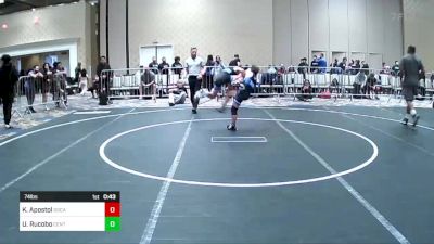 74 lbs Consi Of 4 - Kaikoa Apostol, SoCal Grappling WC vs Urijah Rucobo, Central Coast Most Wanted