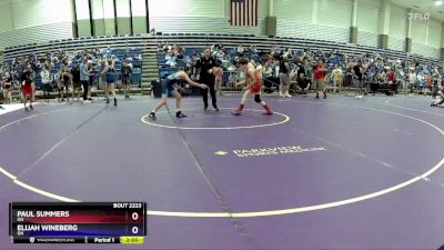 86 lbs Cons. Round 2 - Paul Summers, OH vs Elijah Wineberg, OH