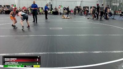 100 lbs Placement (4 Team) - Ryan Mertz, Seagull WC vs John Padilla, Mat Warriors Maniacs