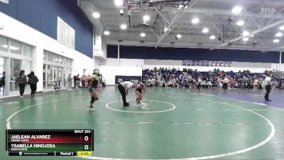 115 lbs Quarterfinal - Ysabella Hinojosa, Northview vs Jaelean Alvarez, SIerra Vista