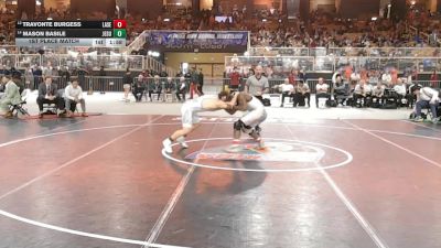 150 2A 1st Place Match - Travonte Burgess, Lakeland Senior vs Mason Basile, Jesuit