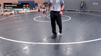 43 lbs Round 1 - Kai Fusco, Sandpoint Legacy Wrestling Club vs Matteo Sanchez, Idaho Gold Wrestling Association