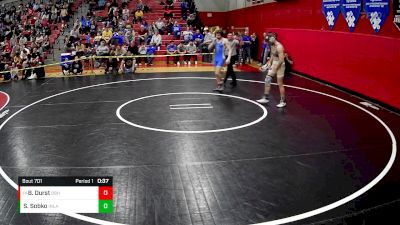 145 lbs Cons. Round 7 - Braden Durst, Berlin Brothersvalley Hs vs Samuil Sobko, Indian Land