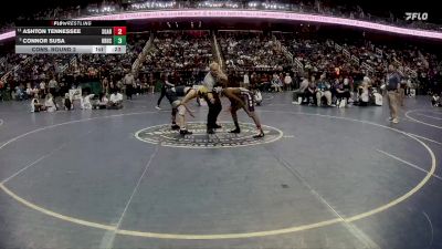 4A 132 lbs Cons. Round 2 - Ashton Tennessee, South Garner vs Connor Susa, Hickory Ridge High School