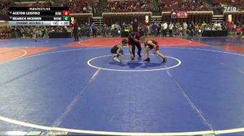 69 lbs Champ. Round 3 - Bearick McEwen, Mine Yard Dogs Wrestling Club vs Aceton Leistiko, Miles City Wrestling Club