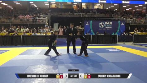 Zachary Kekoa Oakkar vs Maxwell Lee Johnson 2025 Pan Kids Jiu-Jitsu IBJJF Championship
