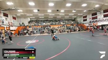 53 lbs Quarterfinal - Esson Anderson, North Big Horn Rams vs Ittai Kissner, Worland Wrestling Club