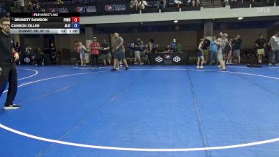 80 lbs Champ. Rd Of 32 - Bennett Dawson, Position Wrestling vs Cannon Ziller, Alber Athletics