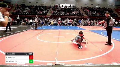 67 lbs Round Of 16 - Baze Fox, Perkins vs Mason Sellers, Tahlequah Wrestling Club