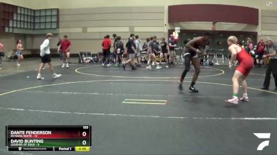 155 lbs Quarterfinals (8 Team) - David Bunting, Legends Of Gold vs Dante Fenderson, Mi Mafia White