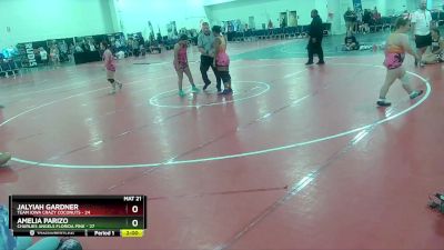 145 lbs Placement (16 Team) - Amelia Parizo, Charlies Angels Florida Pink vs Jalyiah Gardner, Team Iowa Crazy Coconuts