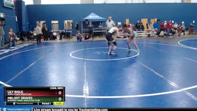 120 lbs Cons. Semi - Melody Graves, Bonners Ferry Wrestling Club vs Lily Ingle, Small Town Wrestling