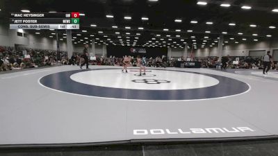 88 lbs Cons. Sub-semis - Mac Heysinger, Immortal Athletics WC vs Jett Foster, MN Elite Wrestling Club