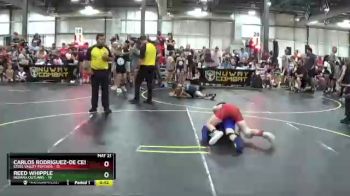 82 lbs Round 2 (6 Team) - Carlos Rodriguez-de Cespedes, Steel Valley Psychos vs Reed Whipple, Indiana Outlaws