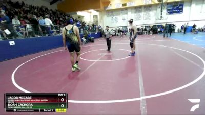 285 lbs Round 2 - Noah Cachora, San Pasqual Valley Hs vs Jacob Mccabe, American Leadership Academy Queen Creek