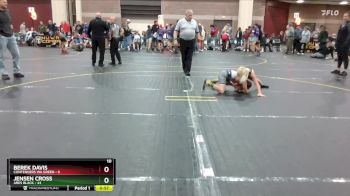 78 lbs Round 1 (4 Team) - Jensen Cross, Ares Black vs Berek Davis, Contenders WA Green