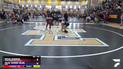 138 lbs Cons. Round 4 - Wylie Johnson, Viking Wrestling Club (IA) vs Miles Vander Velde, Iowa