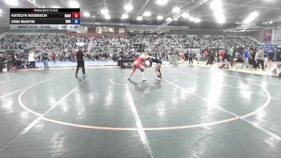 72 kg Champ. Rd Of 32 - Katelyn Nosbisch, Rabid Dog vs Erin Martin, Dragon Wrestling Club