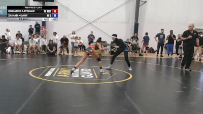 53 lbs Rr Rnd 1 - Gulianna Latshaw, PA West Black - W vs Zainab Hijawi, NC United - W