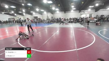 43 lbs Quarterfinal - King Vicente, Izzy Style NM Beast vs Jett Rivas, Bayfield Wrestling Club