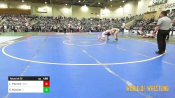 160 lbs Round Of 32 - Logan Hancey, Fremont Wrestling Club vs Saheim Macias, Central