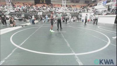 80-85 lbs Consi Of 4 - Amelia Plemons, Chickasha Youth Wrestling vs Cade Surrell, D3 Wrestling Cluib