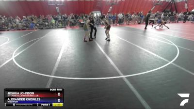 98 lbs Champ. Round 1 - Joshua Johnson, St. Croix Falls Wrestling Club vs Alexander Knowles, Wisconsin