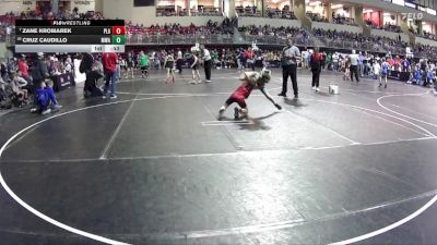 75 lbs Champ. Round 1 - Zane Kromarek, Plainview vs Cruz Caudillo, MWC Wrestling Academy