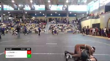 120 lbs Cons. Semi - Jacob Snyder, Covenant Life School vs Kendall Buford, Landon School