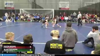 95 lbs Quarterfinals (8 Team) - Blake Ramaeker, Montana Maroon vs Austin Brown, Missouri Avengers