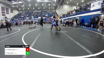 Final - Andrew Williamson, Choctaw Ironman Youth Wrestling vs Kenden Maxwell, Choctaw Ironman Youth Wrestling