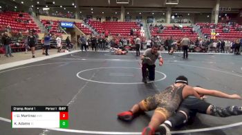 205 lbs Champ. Round 1 - Uvaldo Martinez, Hugoton Wrestling Club vs Kolton Adams, Team Central