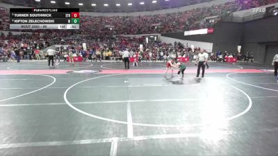 90 lbs Cons. Round 2 - Kipton Zelechowski, Waterford Youth Wrestling Club vs Turner Southwick, Stratford