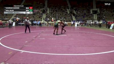 6A 215 lbs Champ. Round 2 - Will Ellis, Mountain Brook vs Jourdan Godwin, Mcadory
